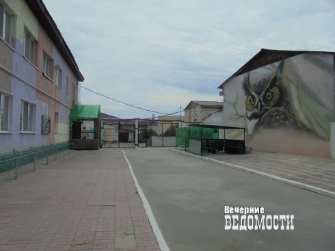 Птицу со светящимися глазами нарисовали во дворе свердловской колонии (ФОТО)